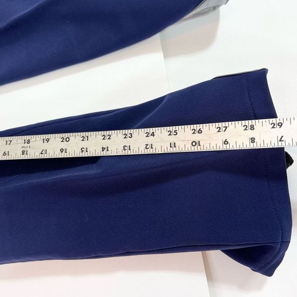 Obermeyer Snow Pants Womens 14 Wool Nylon Zipper Pockets Hook & Eye Ski Blue - Picture 4 of 10